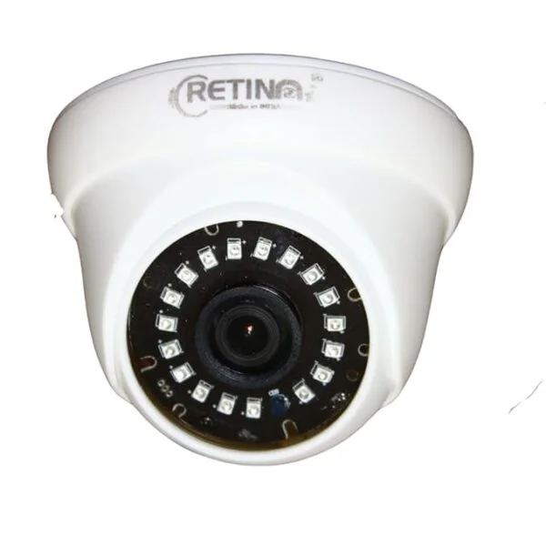 RETINAI AHD Dome 2.4MP CCTV Camera – 1080P HD with IR Night Vision, Mic, and Smart Connectivity for Home & Office Security