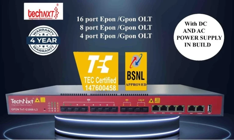 TechNxt OLT 4 port GEPON – TnT-G3004-L3