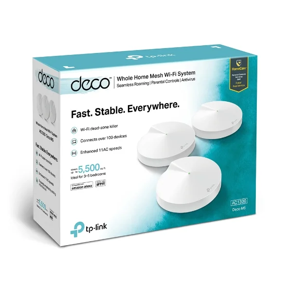 Home Mesh Wi-Fi TP-Link Deco M5 AC1300 pack of 3 6