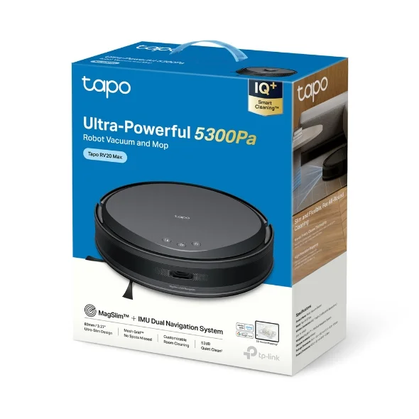 Robot Vacuum and Mop Tapo RV20 Max New 5300Pa Suction MagSlim 6