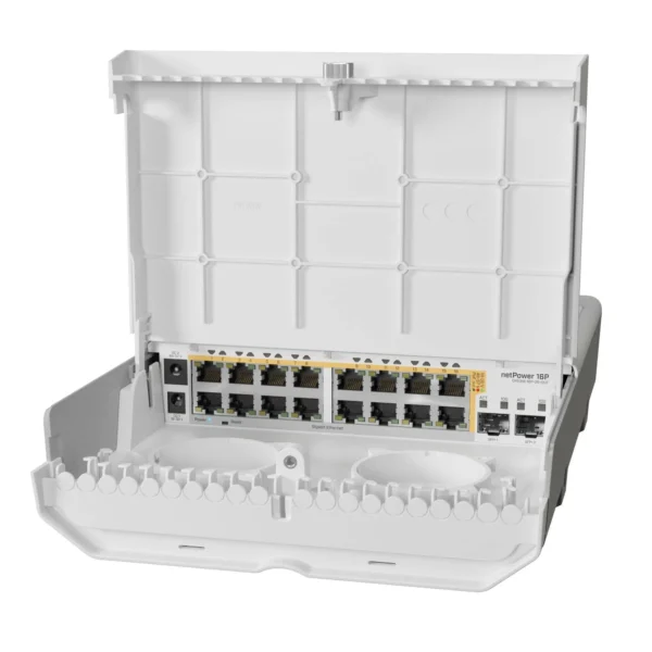 MikroTik CRS318-16P-2S+OUT netPower Outdoor-16 Gigabit PoE-Out Ports 2 SFP+ Ports 2