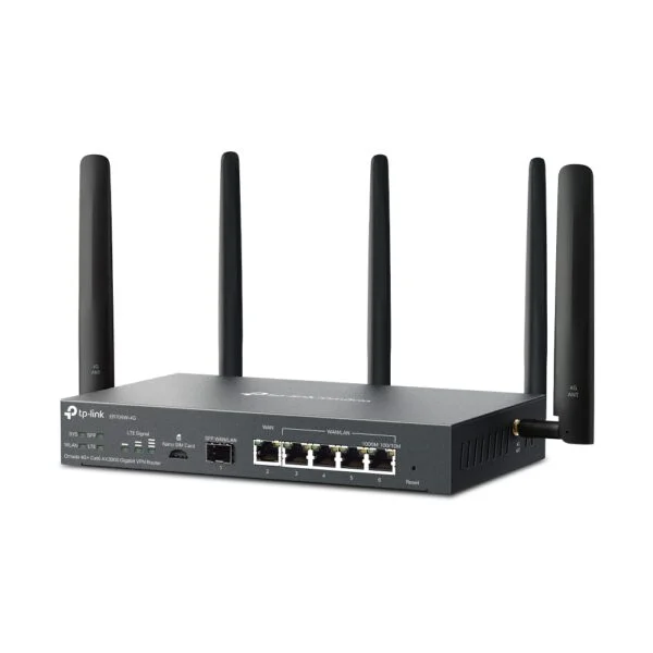 TP-Link ER706W-4G V2 Omada 4G+ Cat6 AX3000 Gigabit VPN Gateway – Dual-Band Wi-Fi 6, SDN Integrated, Multi-WAN, Cloud Managed 2