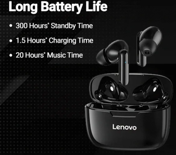 Lenovo Earbuds XT90 – True Wireless Bluetooth 5.0 Earphones with Touch Control, Mic, and Charging Case 2