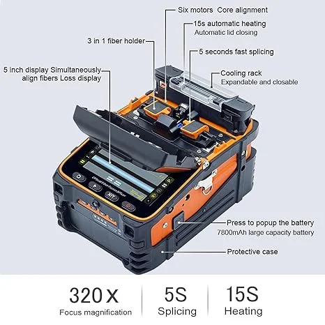 Signal Fire Splicing Machine AI-9 – 6 Motor Core to Core Alignment, Fully Automatic 3