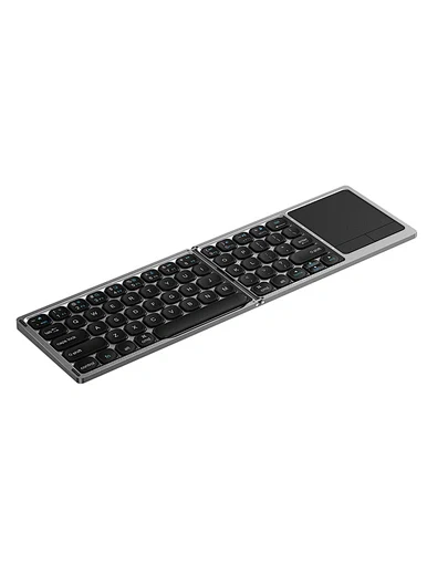Foldable wireless laptop keyboard with touchpad, Bluetooth 3.0, 81 keys 3