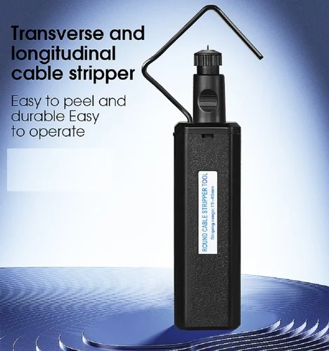 Fiber Optical Stripper Tool – 19–40MM Longitudinal & Transverse Cable Opener