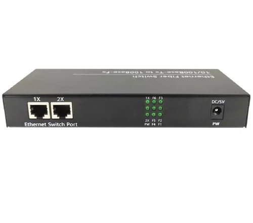TRICOM 100mbps 6 Fiber & 2 Ethernet Media Converter SMSF 20KM 4