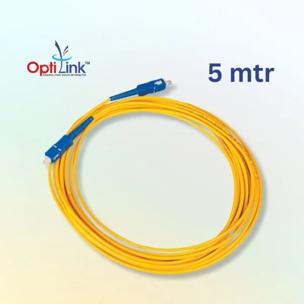 OFC PLC PATCH CORD OP-FIB SC/UPC-SC/UPC SIMPLEX-SM-3.0mm-PC-5mtr (A2 TYPE)