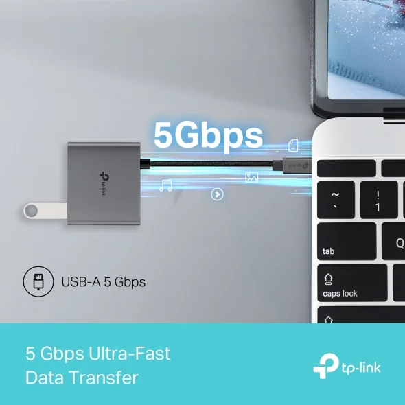 TP-Link UH3020C USB Type-C 3-in-1 Hub – USB 3.0 Port, 4K HDMI, PD Charging, Compact Adapter for Laptops, Tablets & Smartphones 4