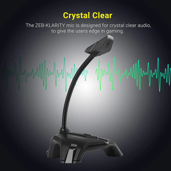 Zebronics Zeb-Klarity USB Gaming Mic – Omnidirectional with Flexible Neck 5