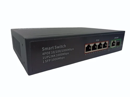 TRICOM POE 4+1+1 SFP All Gigabit Port POE Switch 2
