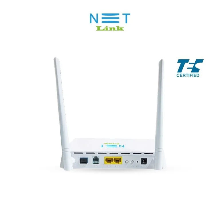 NETLINK XPON ONT (HG323RGW) 1GE+1FE+1POTS+WiFi, 2.4GHz WiFi Upto 300 Mbps 2