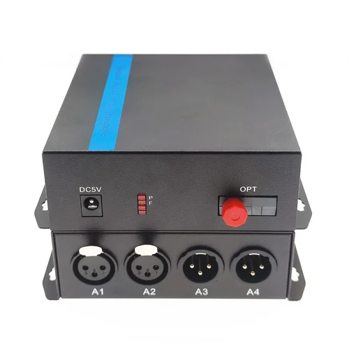 TRICOM Balanced XLR Audio to Fiber Converter Bi-directional (2 channel Bi-directional)