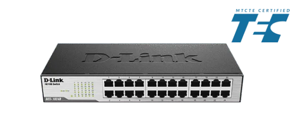 D-Link DES-1024D 24-Port Fast Ethernet Unmanaged Desktop Switch 3