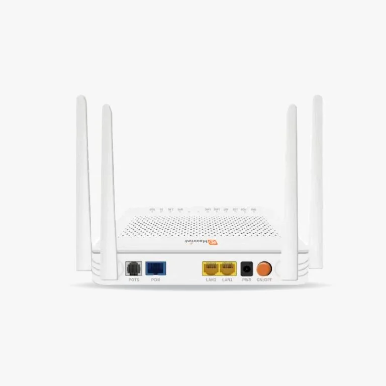 Maxxtek EC3121Z AC1200 GPON ONT Dual Band WiFi Modem – 4 Port, White