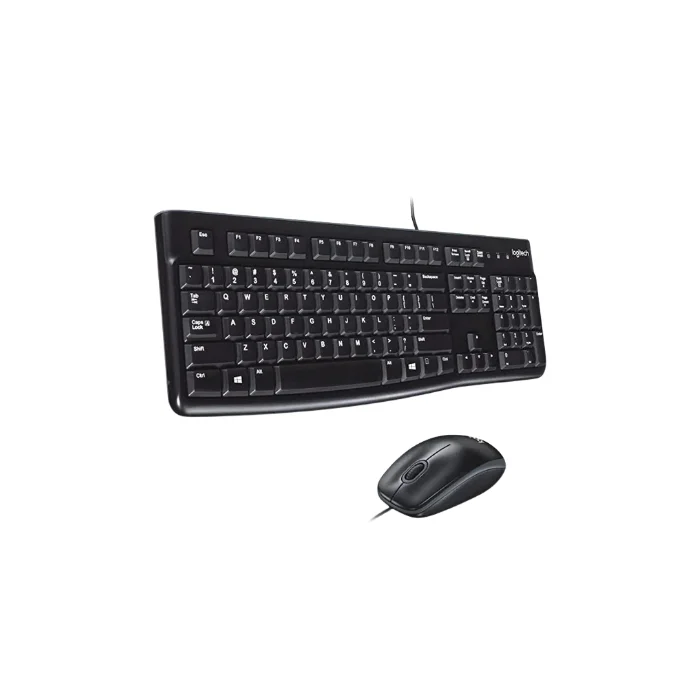 Logitech MK120 Wired Keyboard and Mouse Combo – Full-Size Wired Keyboard