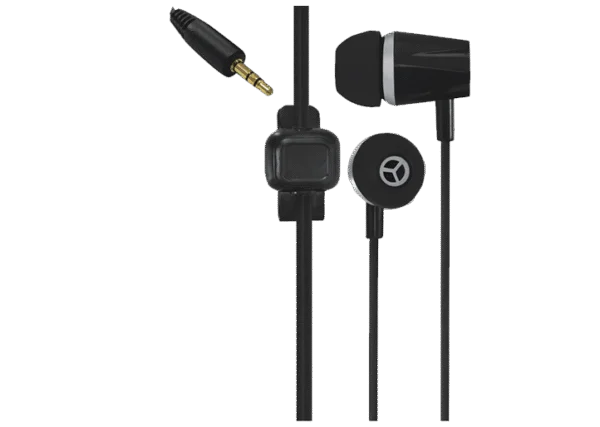 Electroline CAT-II Earphone with Mic | 10mm Driver | 3.5mm Gold Jack | 1.2m Cable 2