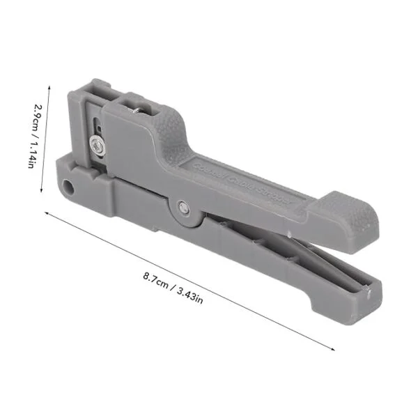 Coaxial Cable Stripper, 45-163 Fiber Optic Jacket Stripper Coaxial Stripper Cable Stripping Cutter Tool Wire Stripping Tool, Wire Strippers 3