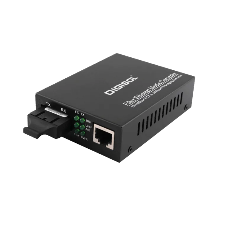 Digisol 100Base-FX Single Mode Media Converter (25Kms) – DG-MC5123E