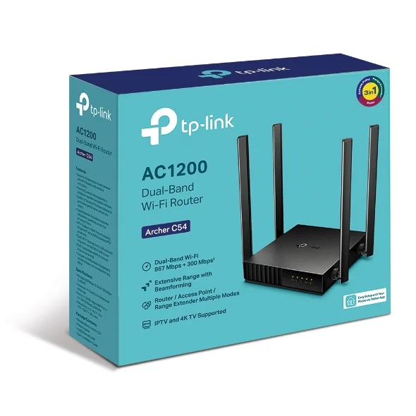 TP-Link Archer C54 AC1200 Dual Band Wi-Fi Router 6