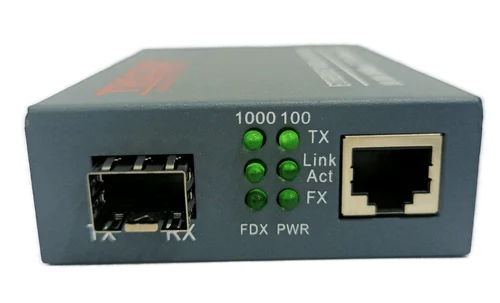 TRIOCM Media Converter TR-SFP MC 10/100/1000mbps Giga SFP Fiber 4