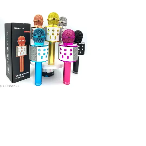 WS-858 Wireless Bluetooth Mic – Handheld Karaoke Microphone with Voice Changer