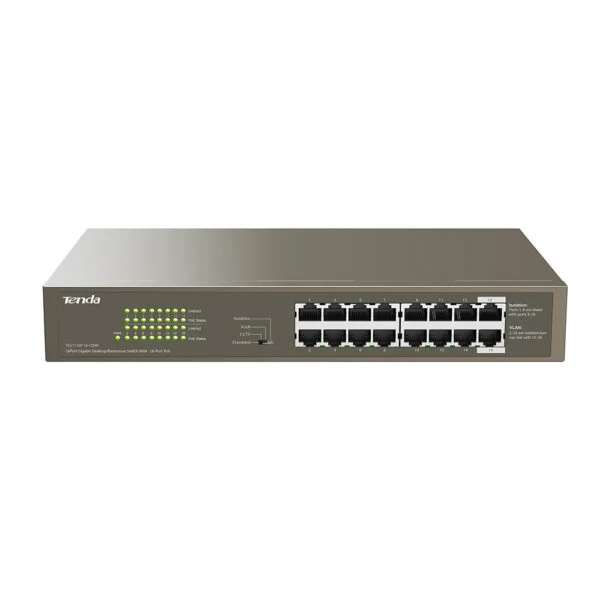 Tenda TEG1116P-16-150W 1000M PoE 16-Port Ethernet Switch