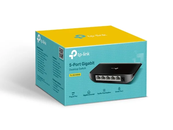 TP-Link 5-Port Gigabit Desktop Switch (TL-SG1005D) 2