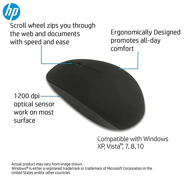 P W111 Wireless Optical Mouse | 1200 DPI | 2.4GHz Ergonomic Design 2