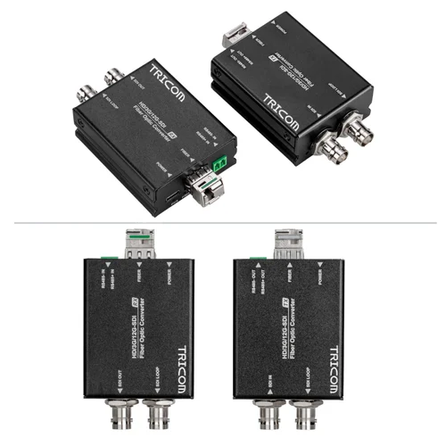 TRICOM MINI 12G SDI VIDEO TO OPTICAL FIBER CONVERTER with Inbuilt SFP Module. 4