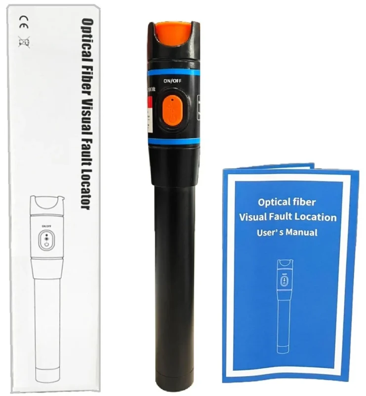 Techtest Visual Fault Locator Fiber Optic Cable Tester 10mw | Red Laser Light 10km Pen Type VFL Sc/fc/st 4