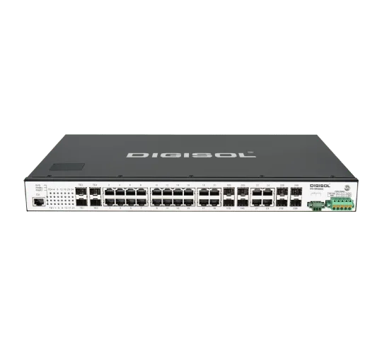 Digisol 24 Port L3-lite Stackable Managed Rack Mount Industrial Switch – DG-IS4628SE