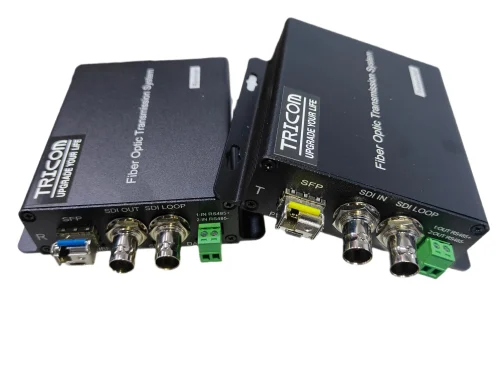 TRICOM 3G SDI to Fiber Converter with Data Port 4