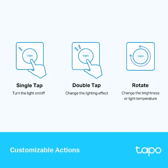 Smart Sensors Tapo S200D Smart Remote Dimmer Switch  3