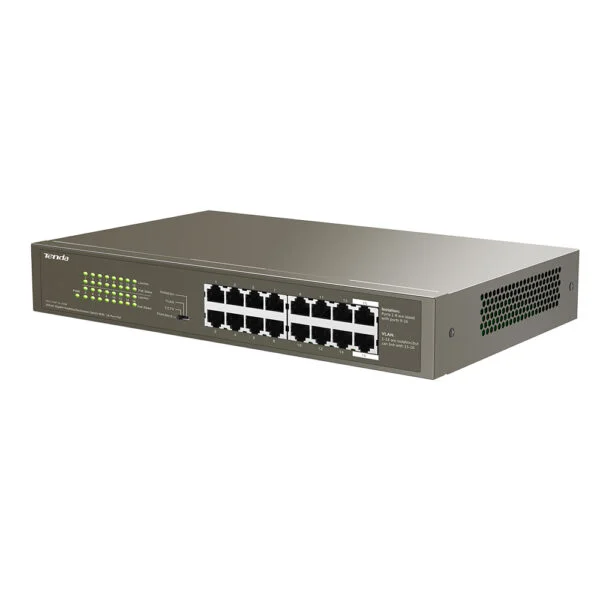 Tenda TEG1116P-16-150W 1000M PoE 16-Port Ethernet Switch 2
