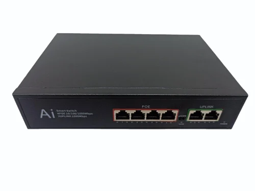 TRICOM POE 4+2 All Port Gigabit PoE Switch 2