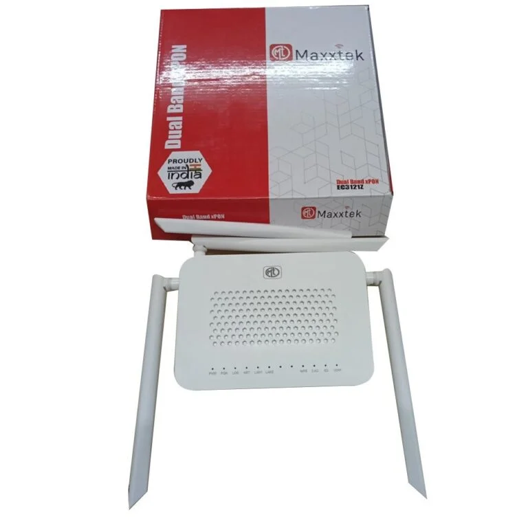 Maxxtek EC3121Z AC1200 GPON ONT Dual Band WiFi Modem – 4 Port, White 2