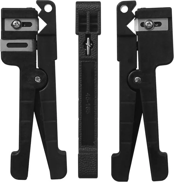 Fiber Optic Cutter Tool 45-165 Coax Cable Stripper Fiber Optical Buffer Tube Jacket Stripper Coaxial Cable Crimper Universal Wire Stripper 3