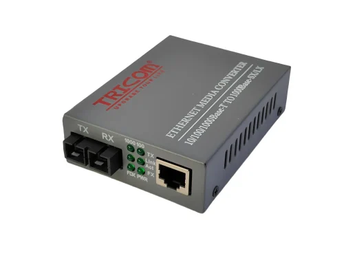 TRICOM Media Converter GS03 10/100/1000 Mbps GIGA Single Mode Dual Fiber 2