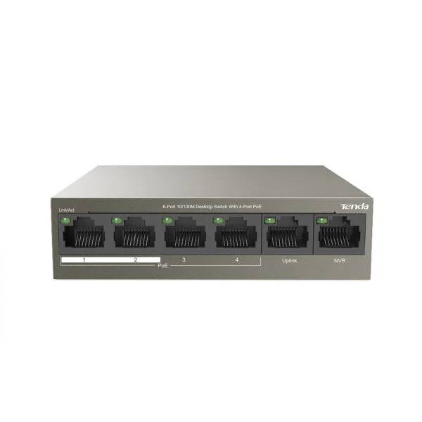 Tenda TEF1106P-4-63W 6-Port 10/100M Desktop Switch with 4-Port PoE 3