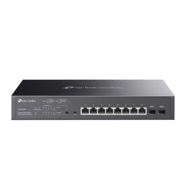 TP-Link TL-SG2210MP JetStream 10-Port Gigabit Smart Switch with 8-Port PoE+, 150 W PoE Budget