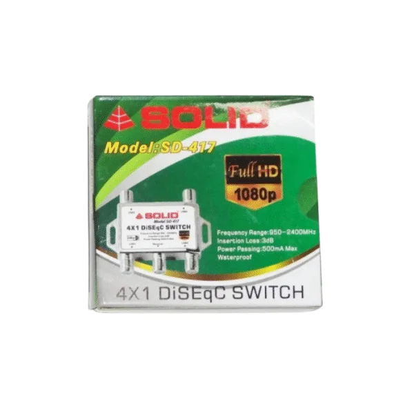 Solid Cable TV 4 WAY SPLITTER SOLID SD-417