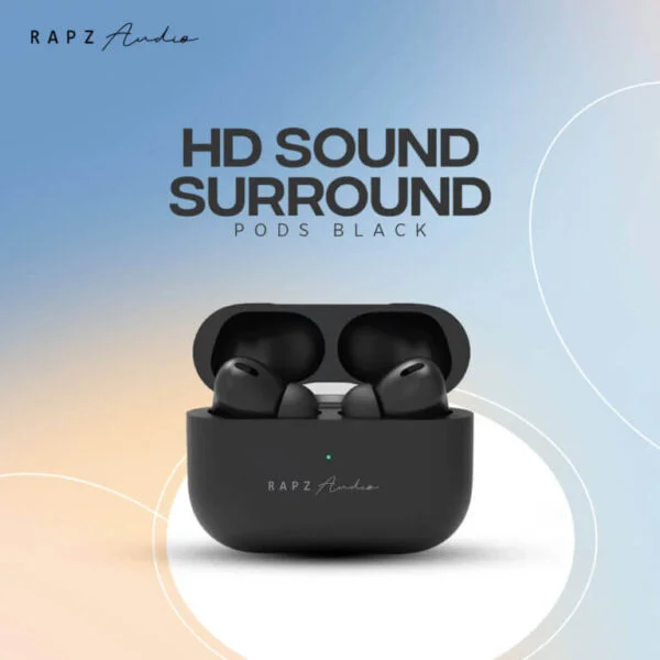 Rapz Pods Black TWS BT 5.0 3