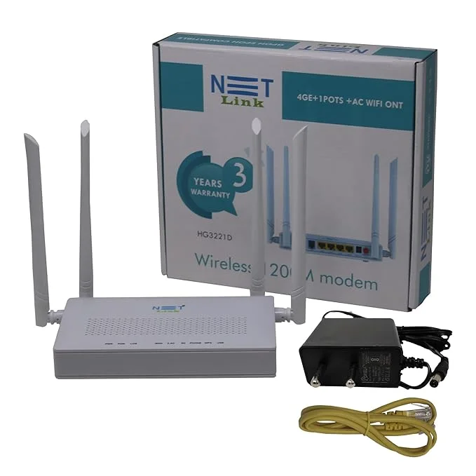 NETLINK HG3221D Dual Mode GPON/EPON WiFi Router (4GE+1POTS+1USB+AC WiFi) 4