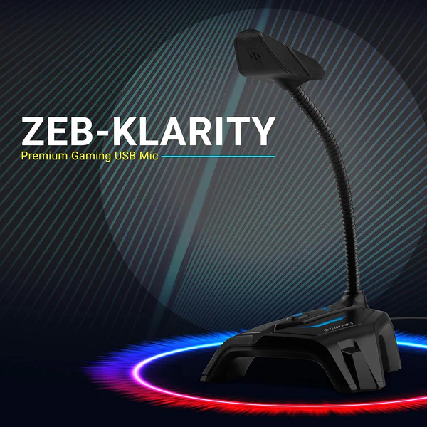 Zebronics Zeb-Klarity USB Gaming Mic – Omnidirectional with Flexible Neck 2