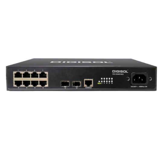 Digisol Gigabit Switch DG-GS4610E2 – L2 8GE + 2 SFP Managed