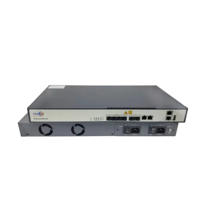 FIBERSOL GPON OLT – 4 Port L3 Pizza-Box OLT for FTTx Networks