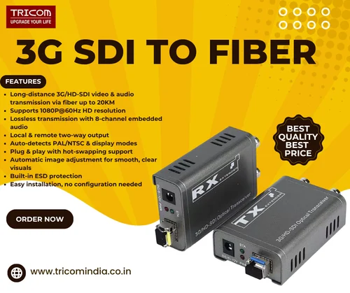 TRICOM Multimedia – 3G/HD-SDI – Optical Transceiver 2