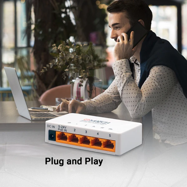 MATCH LB-LINK BL-SF501P 5 Port Ethernet Switch 4