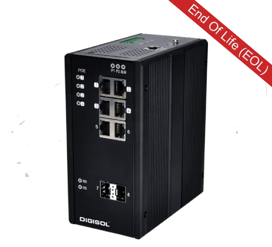 Digisol DG-IS4508HP – L2 Managed Din-Rail Industrial Ethernet Switch 2
